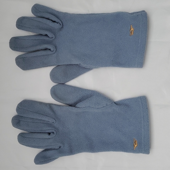 Roots Fleece Gloves Blue - Picture 1 of 4
